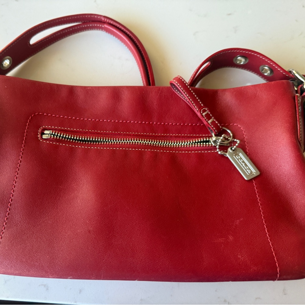 Coach and Four Vibrant Red Shoulder Bag